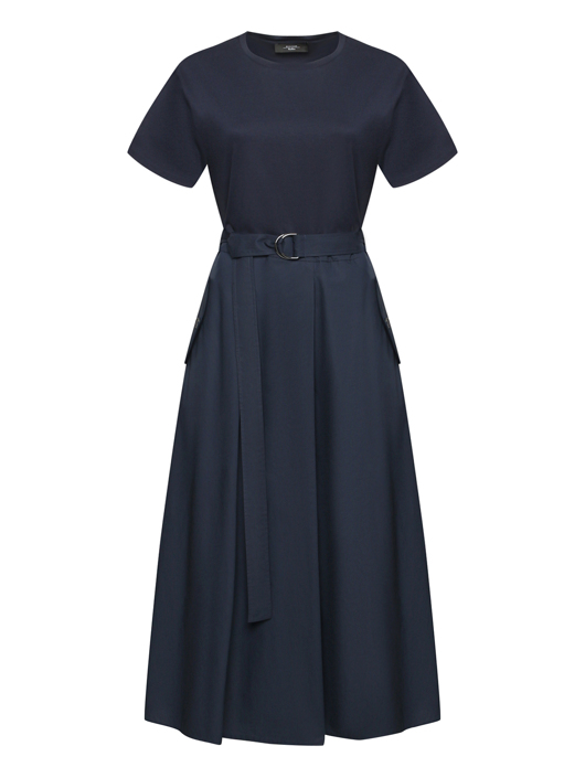 Weekend Max Mara Трикотажное платье  с поясом