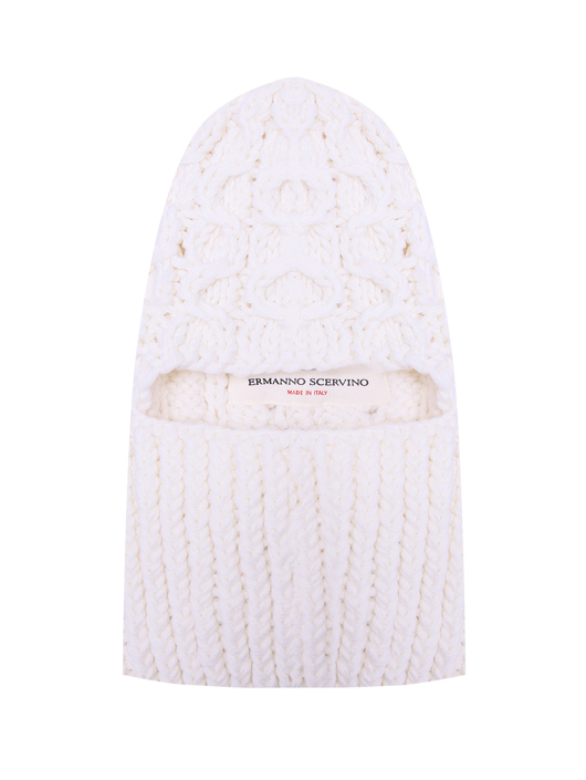 Ermanno Scervino Балаклава из шерсти крупной вязки