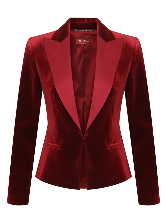 Max Mara Жакет-смокинг из бархата