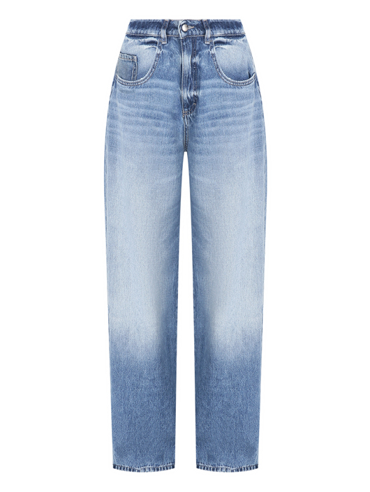 Icon Denim La Широкие джинсы с потертостями