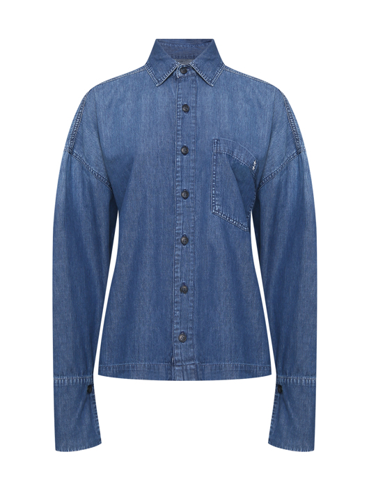 Icon Denim La Рубашка из денима с карманом