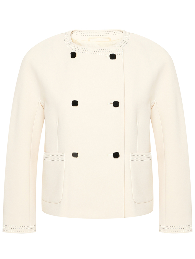Max Mara Двубортный укороченный жакет
