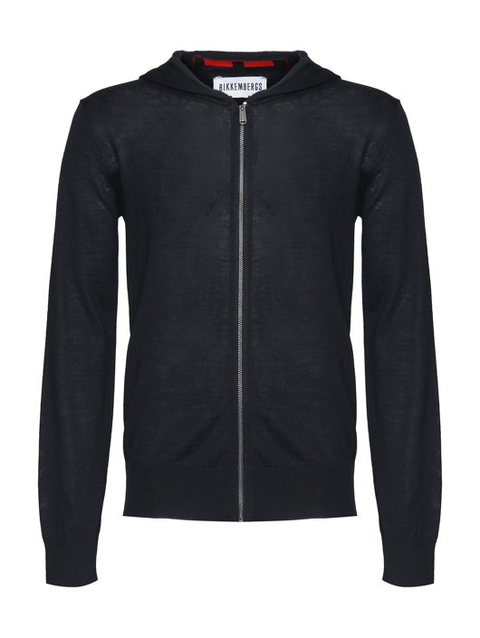 Bikkembergs Кардиган из смешанной шерсти с капюшоном