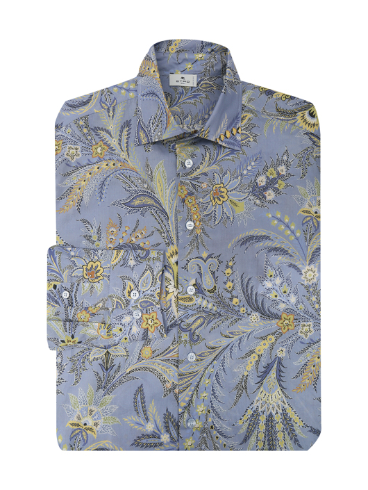Etro Рубашка из хлопка с узором