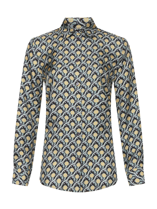 Etro Блуза из шелка с узором