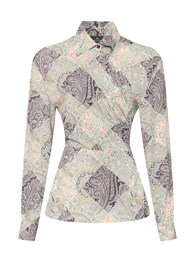 Etro Блуза с узором пейсли