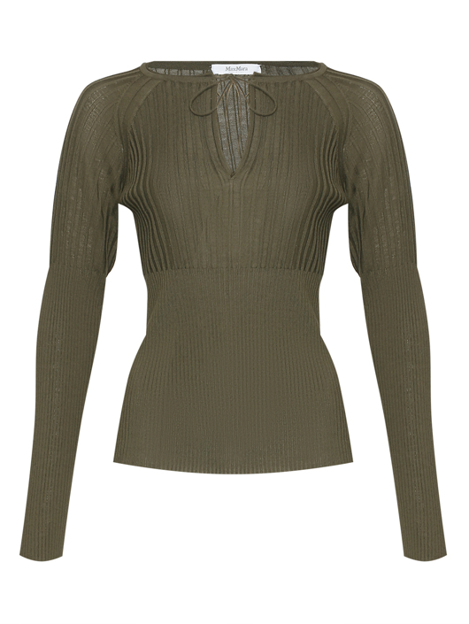 Max Mara Джемпер в рубчик из шерсти