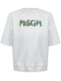 MSGM Толстовка из хлопка с принтом
