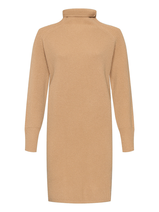 Max Mara Платье однотонное из шерсти и кашемира