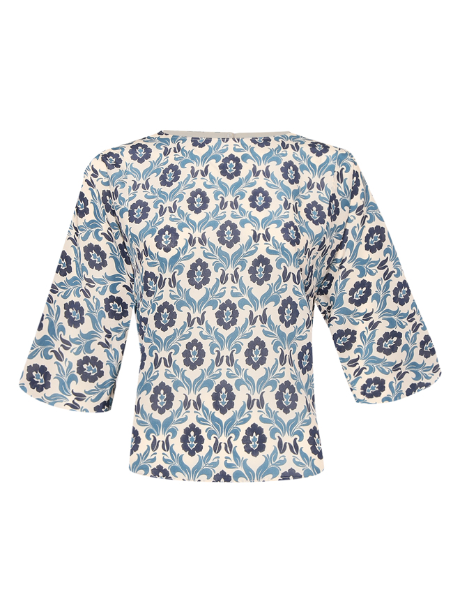 Weekend Max Mara Блуза из шелка с узором