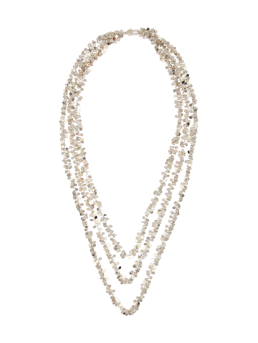Max Mara Тройное колье из металла