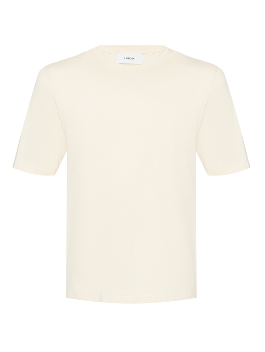 LARDINI Однотонная футболка из хлопка