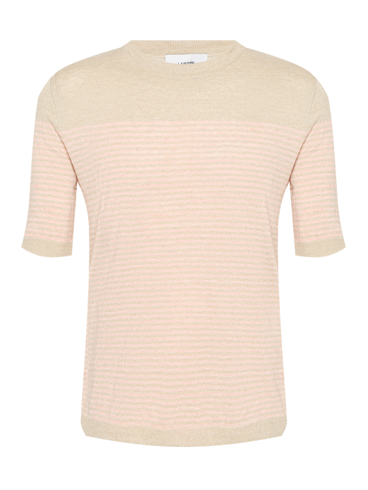 LARDINI Футболка из льна с узором