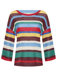 Weekend Max Mara Джемпер из льна в полоску