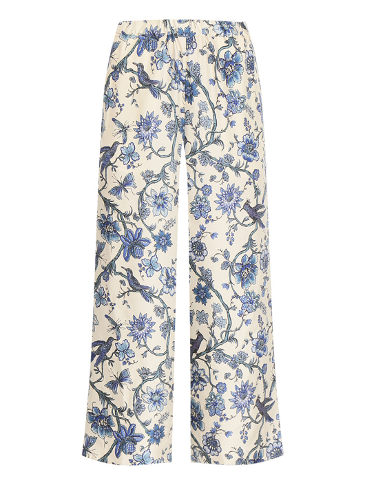 Weekend Max Mara Брюки из шелка с узором