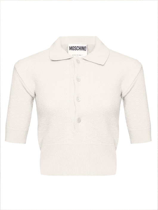 Moschino Джемпер из шерсти с короткими рукавами
