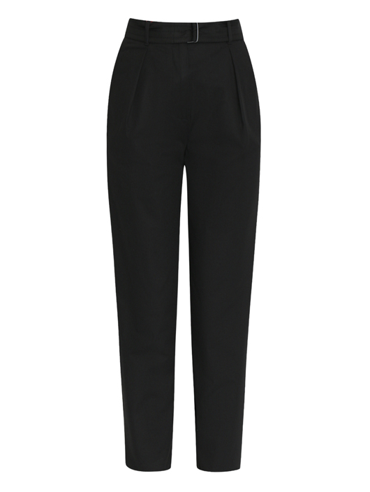 Max Mara Брюки из смешанного хлопка с поясом