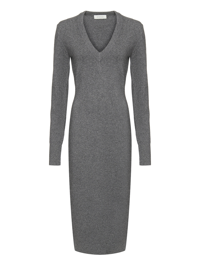 Sportmax Трикотажное платье из шерсти и кашемира