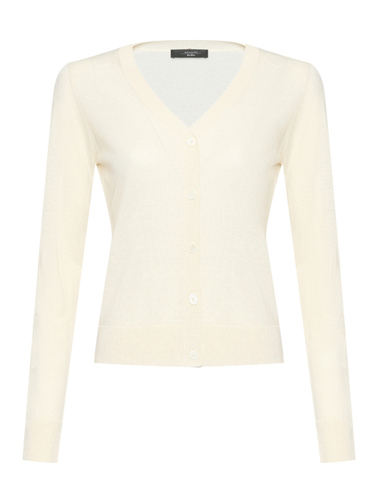 Weekend Max Mara Кардиган из шелка и льна