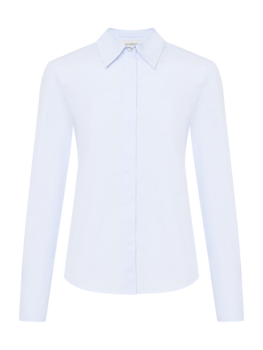 Sportmax Рубашка из хлопка с длинными рукавами