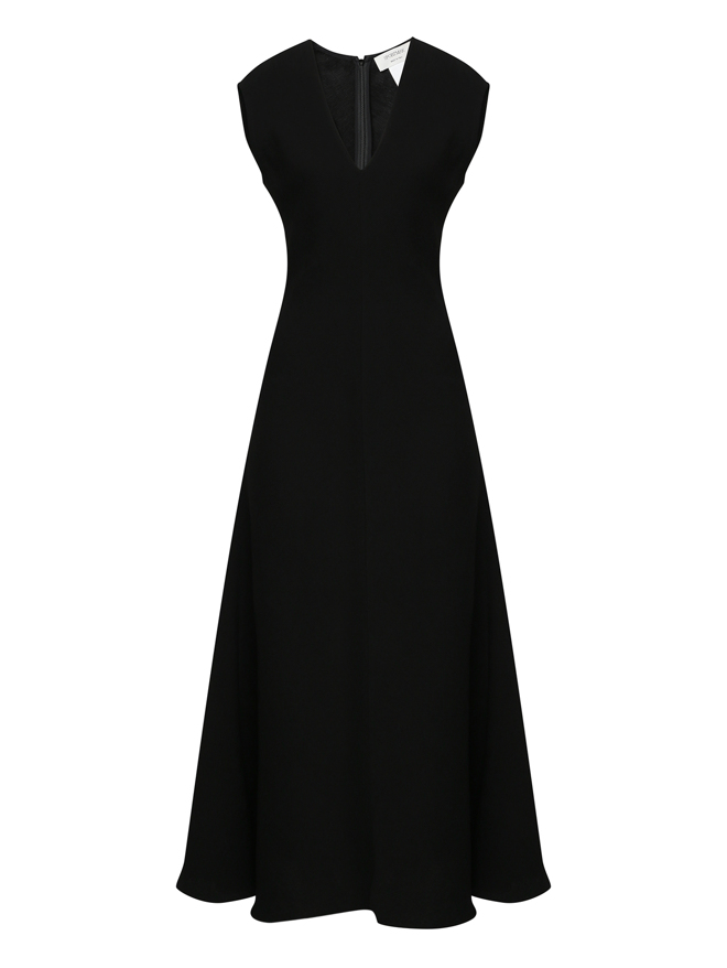 Sportmax Платье макси в рубчик