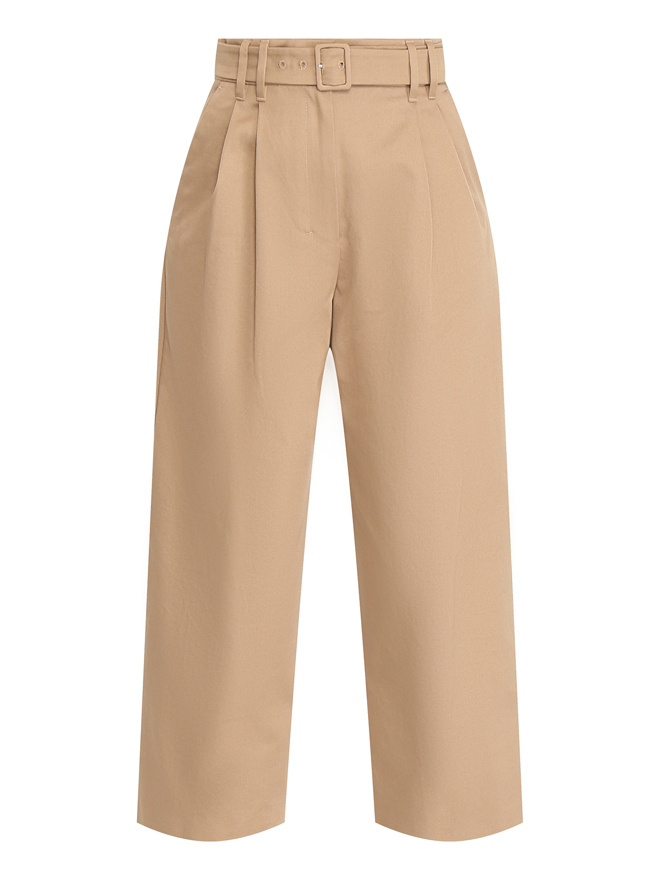 Max Mara Брюки из хлопка с поясом