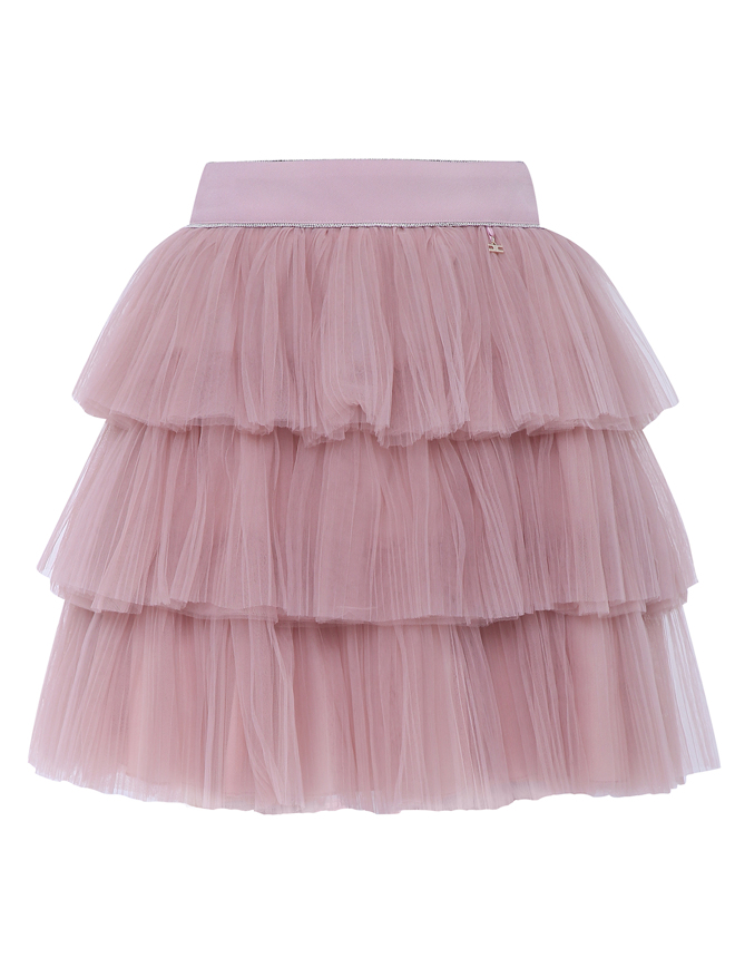 Elisabetta Franchi Ярусная юбка из сетки