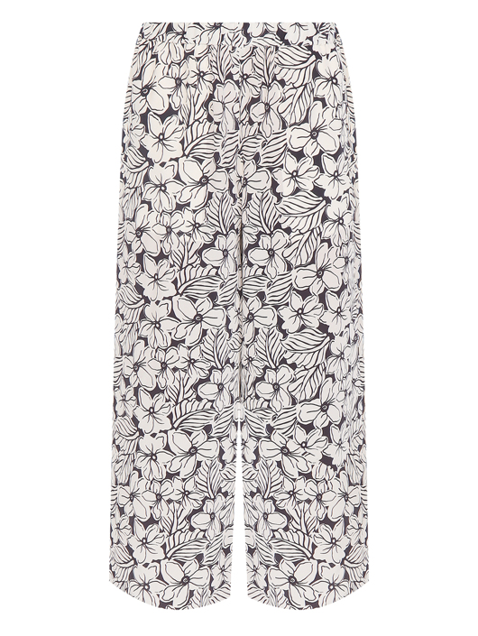Weekend Max Mara Брюки из шелка на резинке с узором