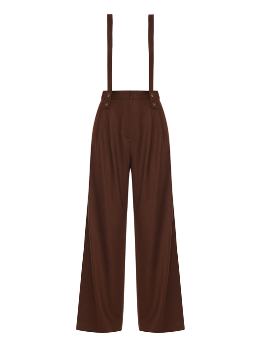 Laurel Брюки из шерсти с подтяжками