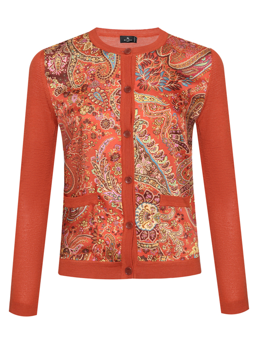 Etro Кардиган из смешанной шерсти с узором