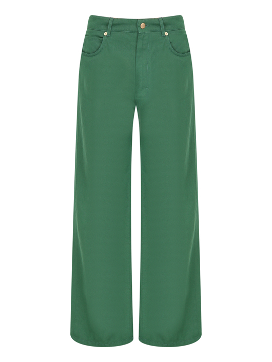 Max Mara Джинсы из хлопка и льна