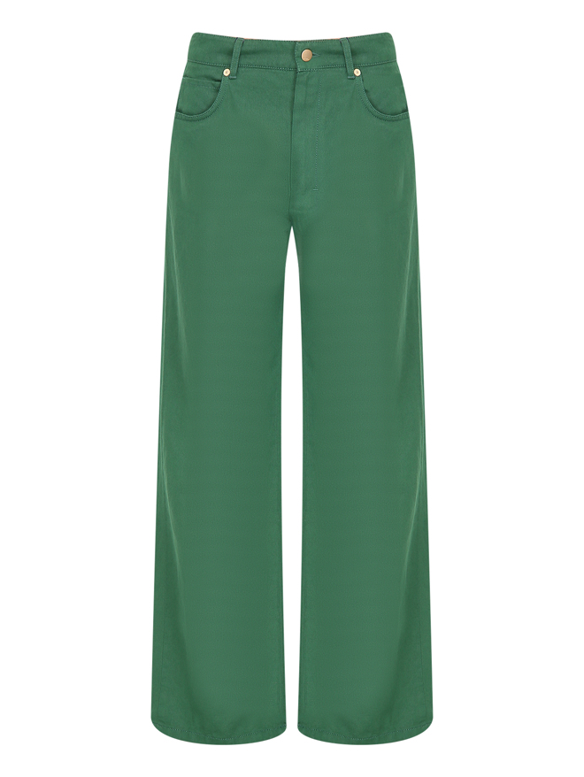 Max Mara Джинсы из хлопка и льна