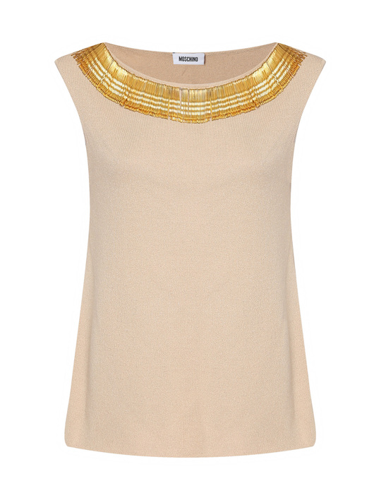 Moschino Cheap&Chic Трикотажный топ с декором