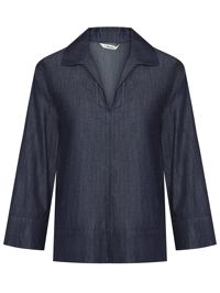Max Mara Блуза из тонкого денима