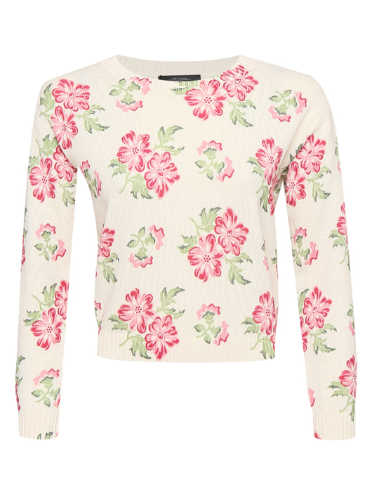 Weekend Max Mara Укороченный джемпер с узором