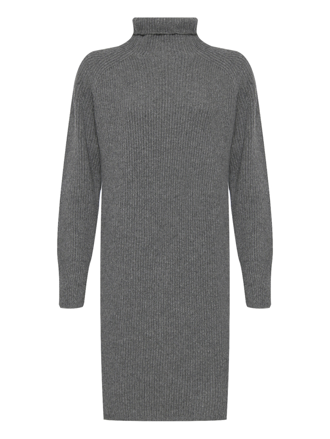 Max Mara Платье однотонное из шерсти и кашемира