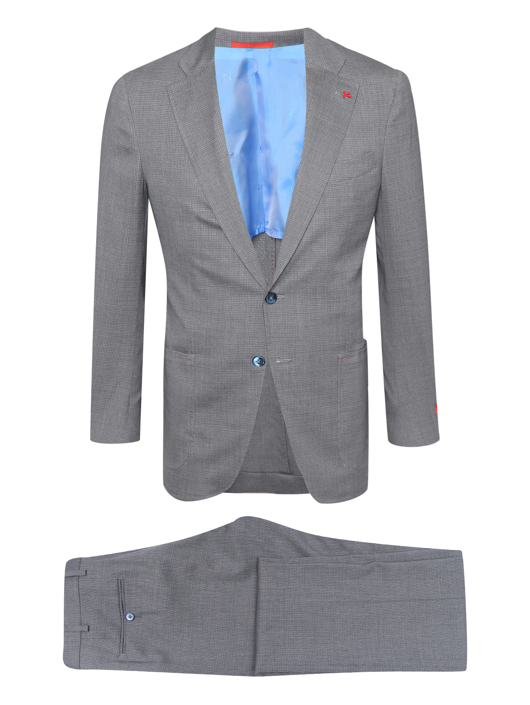 Isaia Костюм из шерсти с узором