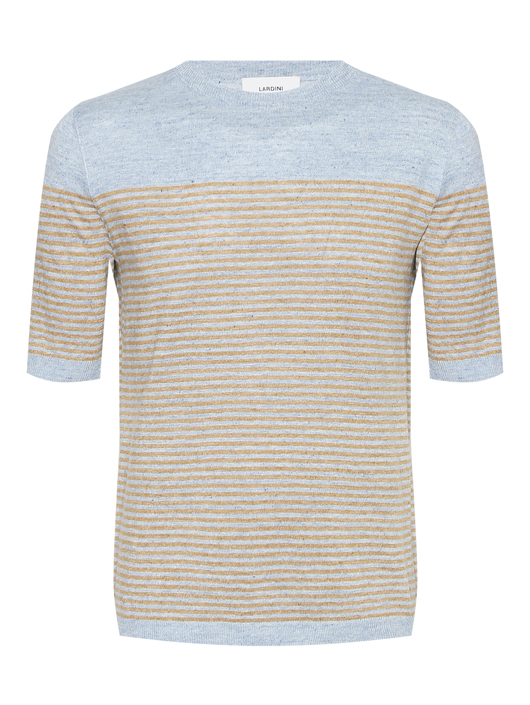 LARDINI Футболка из льна с узором