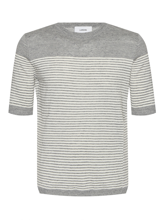 LARDINI Футболка из льна с узором