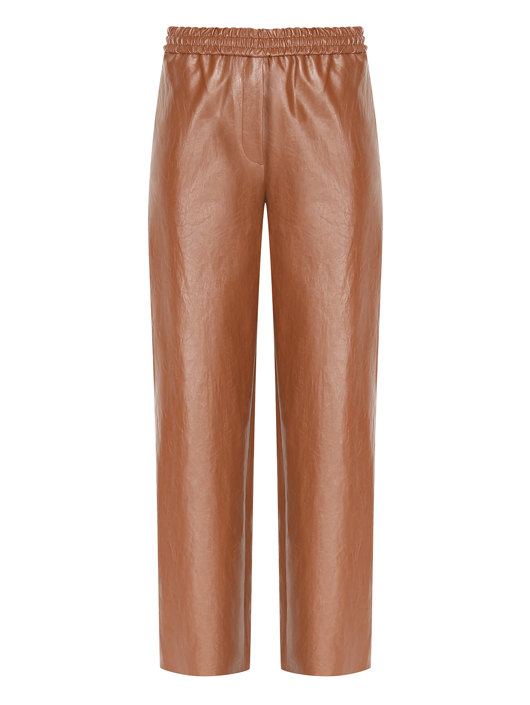 Weekend Max Mara Брюки из экокожи на вискозе