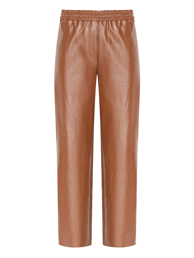 Weekend Max Mara Брюки из экокожи на вискозе