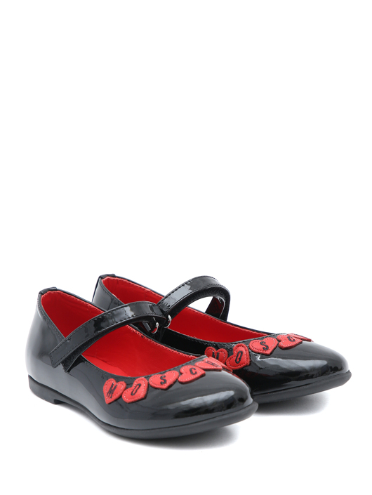 Moschino Туфли из лакированной кожи на липучке