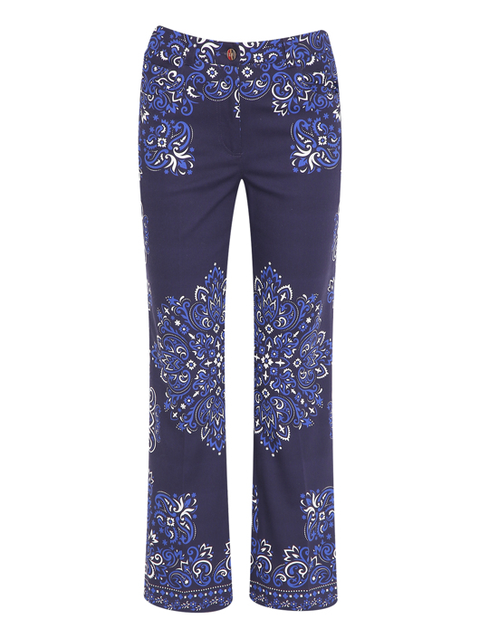 Luisa Spagnoli Брюки из хлопка с узором