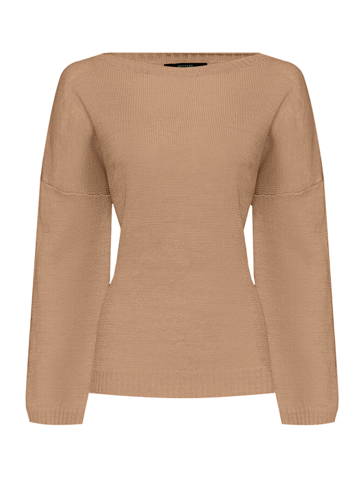 Weekend Max Mara Джемпер из льна свободного кроя с разрезами
