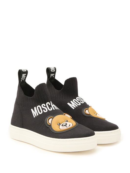 Moschino Слипоны из текстиля с логотипом