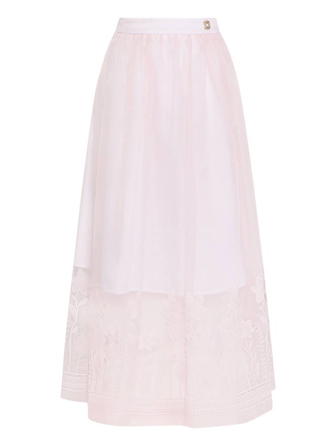 Elie Saab Юбка-миди с вышивкой