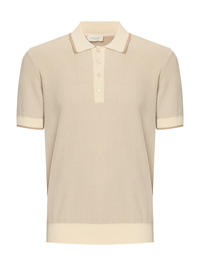 Piacenza Cashmere 1733 Трикотажное поло из хлопка на пуговицах