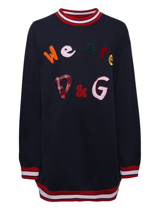 Dolce & Gabbana Трикотажное платье с аппликацией