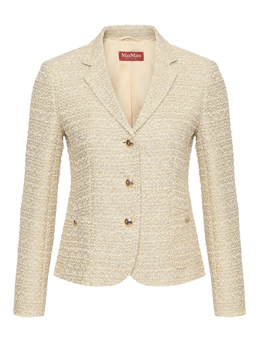 Max Mara Твидовый жакет с люрексом