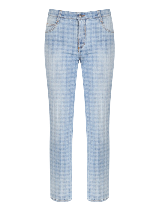 Ermanno Scervino Укороченные джинсы в клетку